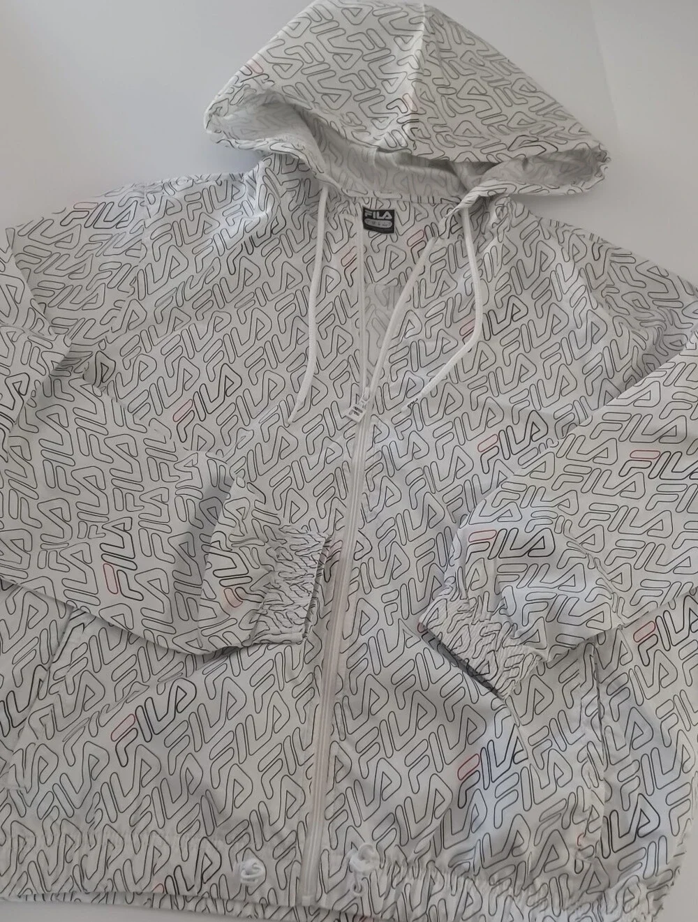 Fila Logo Print Windbreaker Jacket Sz S